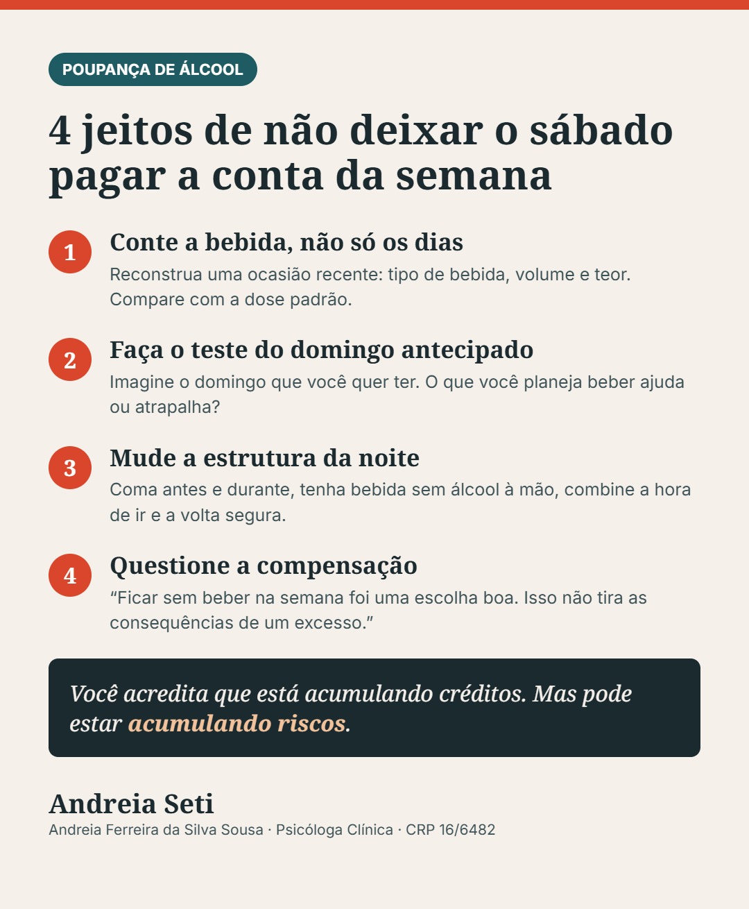 Infográfico: 4 jeitos de não deixar o sábado pagar a conta da semana